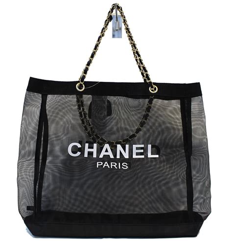 chanel vip mesh tote bag|Chanel tote bags.